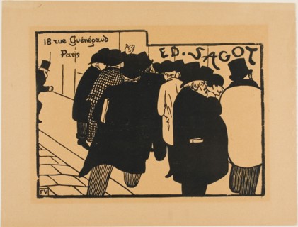 Print Fanciers, 1892, Félix Edouard Vallotton, French, born Switzerland, 1865-1925, France, Woodcut