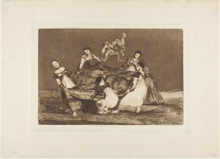 Heavier than a Dead Donkey, plate 1 from Los Proverbios, 1815–17, published 1864, Francisco José de