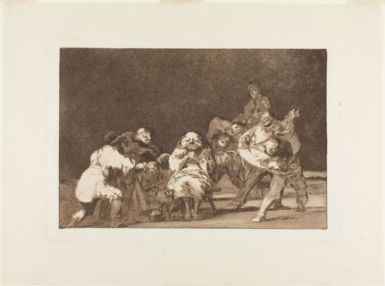He who does not like thee will defame thee in jest, plate 17 from Los Proverbios, 1815/24,