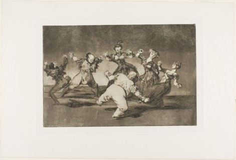Merry Folly, from Disparates, published as plate 12 in Los Proverbios, 1816–19, published 1864,