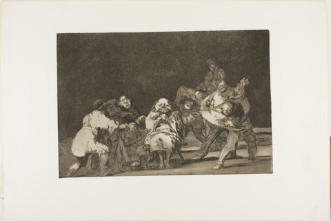 He who does not like thee will defame thee in jest, plate 17 from Los Proverbios, 1815/24,