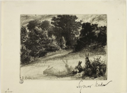 Combe Bottom, 1860, Francis Seymour Haden, English, 1818-1910, England, Etching and drypoint on