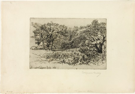 The Herd, 1868, Francis Seymour Haden, English, 1818-1910, England, Etching on cream laid paper,