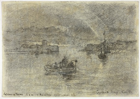 Rainbow over Cascais Bay, Cintra, Portugal, 1877, Francis Seymour Haden, English, 1818-1910,