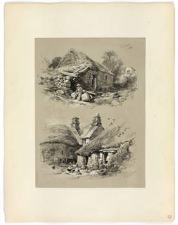 Port of Clwyd and South Brent, Devon, from Picturesque Selections, 1860, James Duffield Harding,