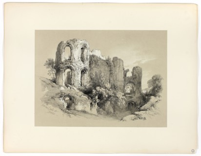 Roman Baths at Treves, from Picturesque Selections, 1860, James Duffield Harding, (English,