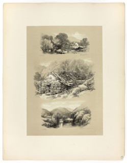 Pandy Mill, Church Pool, and one other subject, from Picturesque Selections, c. 1860, James