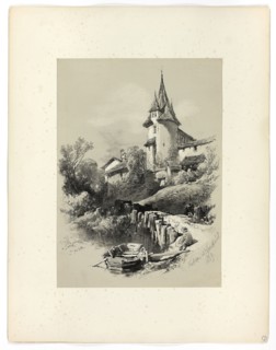 Nidan W. Neuchatel, from Picturesque Selections, 1859, James Duffield Harding, (English,