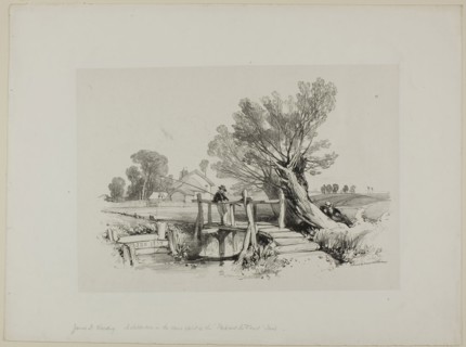 Landscape with Boy Fishing, n.d., James Duffield Harding, English, 1798-1863, England, Lithograph