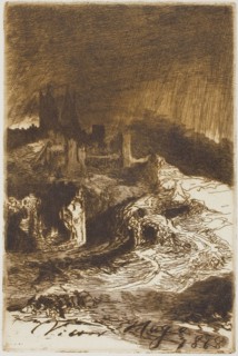Lightning, 1868, Charles Courtry (French, 1846-1897), after Georges-Victor Hugo (French,