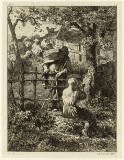 Summer, c. 1865, Charles Émile Jacque (French, 1813-1894), printed by Sarazin (French, 19th