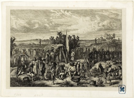 A Royalist Encampment, n.d., Charles Émile Jacque (French, 1813-1894), after Adolphe Pierre Leleux
