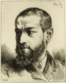 Portrait of J.J. Guiffrey, 1866, Charles Émile Jacque, French, 1813-1894, France, Etching on ivory