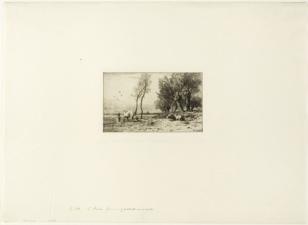 Winter Landscape with Shepherdess, c. 1867, Charles Émile Jacque, French, 1813-1894, France,