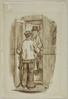 Cannie!, 1870/91, Charles Keene, English, 1823-1891, England, Pen and brown ink, with brush and