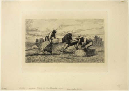 The Reapers, c. 1872, Léon Augustin Lhermitte, French, 1844-1925, France, Etching on cream laid