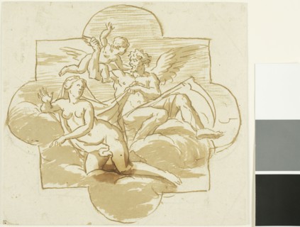 Time Revealing Beauty, n.d., Style of Nicolas Pierre Loir, French, 1624-1679, France, Pen and brown