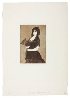 Exotic Flower (Woman in a Mantilla), 1868, Édouard Manet (French, 1832-1883), published by Philippe