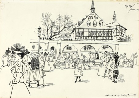 Sketch in the Midway Plaisance, 1893, Philipp William May, English, 1864-1903, England, Pen and