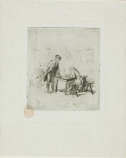 The Sergeant Reporter, 1862, Jean Louis Ernest Meissonier, French, 1815-1891, France, Etching and