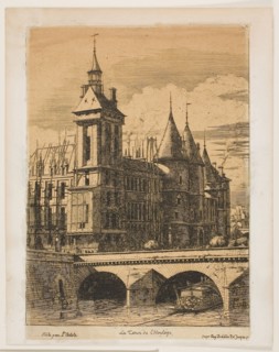 The Clock Tower, Paris, 1852, Charles Meryon (French, 1821-1868), printed by Auguste Delâtre