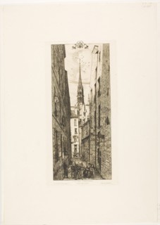 Chantrey Street, Paris, 1862, Charles Meryon (French, 1821-1868), printed by Pierron (French, 19th