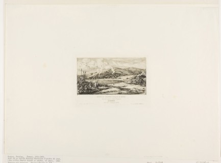 The Little French Colony at Akaroa, 1845, 1865, Charles Meryon, French, 1821-1868, France, Etching