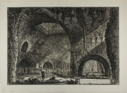 Another interior view of the Villa of Maecenas, Tivoli, from Views of Rome, 1767, published