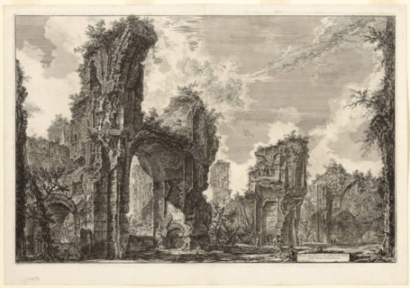 Ruins of the Xystus [a long open portico used for athletic exercises], the central hall of the