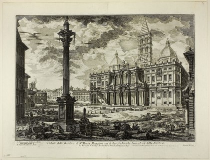 View of the Basilica of S. Maria Maggiore with its two flanking wings, from Views of Rome, 1749,