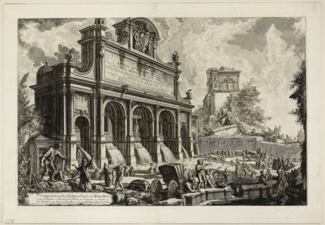 View of the Fountainhead of the Acqua Paola on Monte Aureo, from Views of Rome, 1750/59, Giovanni