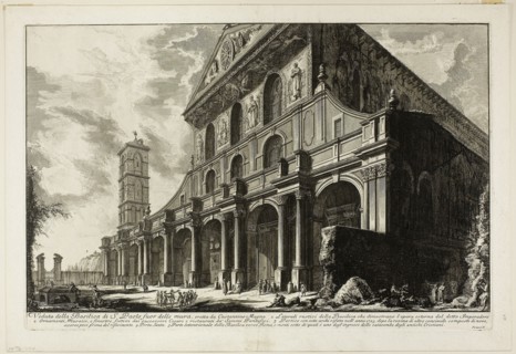 View of the Basilica of S. Paolo fuori delle Mura [St. Paul outside the Walls], built by