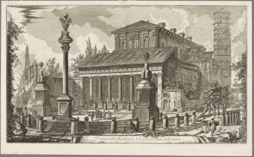 View of the Basilica of S. Lorenzo fuori delle Mura [S. Lorenzo outside the Walls], from Views of