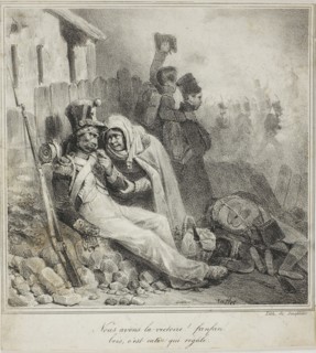 We Have Won!, 1825–26, Denis Auguste Marie Raffet (French, 1804-1860), printed by Alois Senefelder