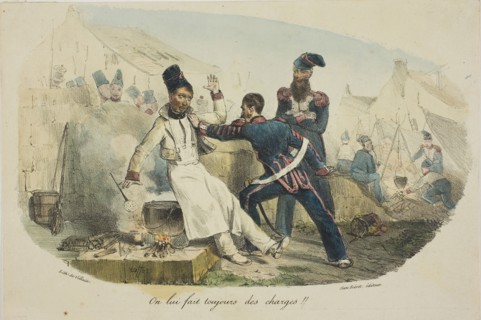 On lui Fait Toujours des Charges!!, 1827, Denis Auguste Marie Raffet (French, 1804-1860), printed