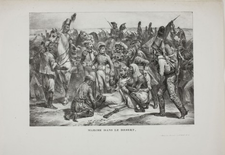 Desert March, 1826, Denis Auguste Marie Raffet (French, 1804-1860), printed by François le Villain