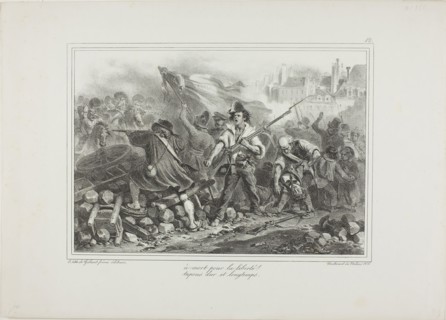 To Death for Liberty!, 1831, Denis Auguste Marie Raffet (French, 1804-1860), published by Chez