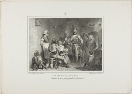 The Best Singer, 1831, Denis Auguste Marie Raffet (French, 1804-1860), printed by Chez Gihaut