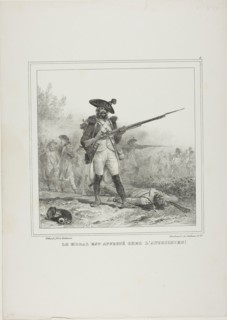 Morale is Affected by the Austrians!, 1833, Denis Auguste Marie Raffet (French, 1804-1860), printed