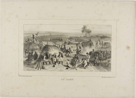 The Camp, 1836–37, Denis Auguste Marie Raffet (French, 1804-1860), printed by Chez Gihaut Frères