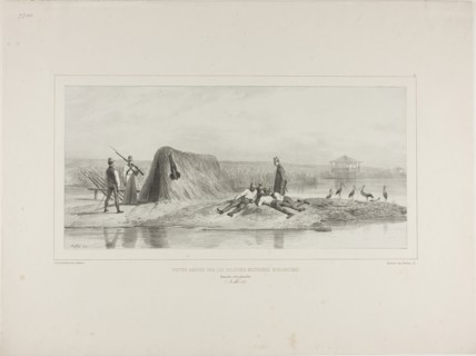 Guard Post for the Hungarian Military Colonies, Left Bank of the Danube, July 7, 1837, 1838, Denis