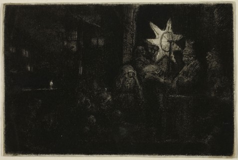 The Star of the Kings: A Night Piece, c. 1651, Rembrandt van Rijn, Dutch, 1606-1669, Holland,