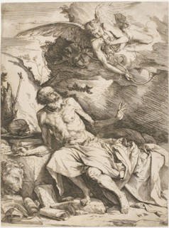 Saint Jerome Listening to the Trumpet of the Last Judgment, 1622–25, Jusepe de Ribera, Spanish,
