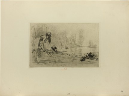 July, n.d., Félicien Rops, Belgian, 1833-1898, Belgium, Etching and drypoint on cream wove paper,