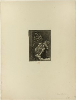 For You General!, n.d., Félicien Rops, Belgian, 1833-1898, Belgium, Aquatint and drypoint in black