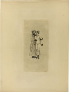 My Daughter, Mr. Cabanel!, n.d., Félicien Rops, Belgian, 1833-1898, Belgium, Drypoint on cream laid