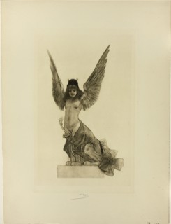 Parallelism, n.d., Félicien Rops, Belgian, 1833-1898, Belgium, Heliogravure on cream wove paper,