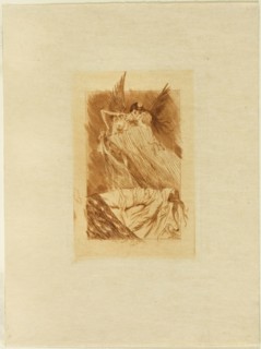 Frontispiece to Les baisers morts, 1893, Félicien Rops, Belgian, 1833-1898, Belgium, Soft varnish