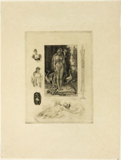 A Document on the Impotence of Love, 1894, Félicien Rops, Belgian, 1833-1898, Belgium,