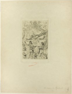 Frontispiece to La messe de Gnide, 1881, Félicien Rops, Belgian, 1833-1898, Belgium, Heliogravure,